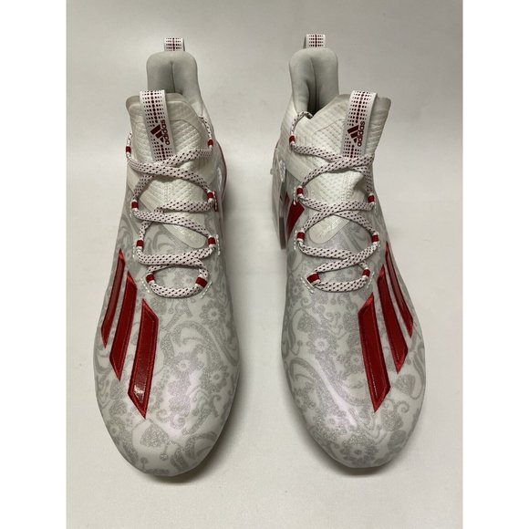 Adidas Adizero Reign Young King Football Cleats White Red FU6708 Men’s main image 4